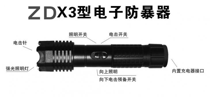 ZD-X/電擊防暴器功能鍵